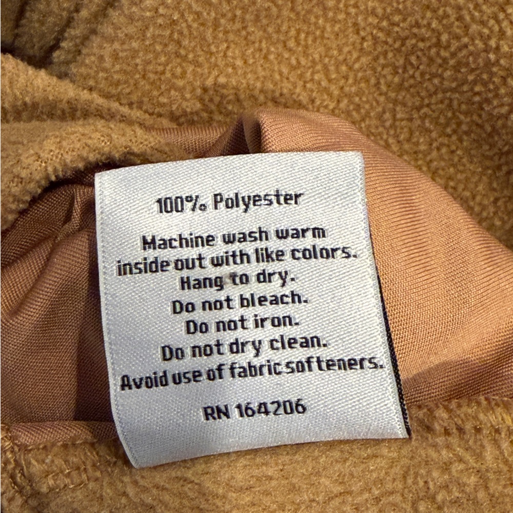 Dudley Stephens Brown Sherpa Fleece Pullover Size XS - Picture 8 of 10